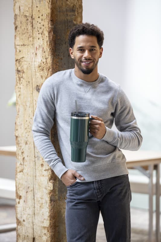 Melbourne 1200 ml RCS certified insulated tumbler with straw - Mood1
