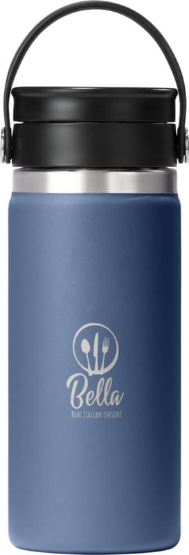Hydro Flask Wide Mouth 473 ml insulated stainless steel tumbler with Flex Sip™ lid - LogoY1