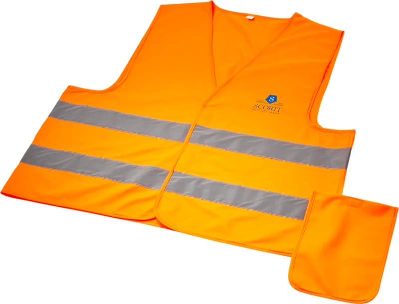 RFX™ Watch-out XL safety vest in pouch for professional use - LogoY1