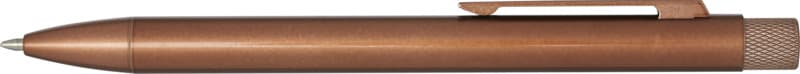 Beatriz recycled brass ballpoint pen (blue ink) - Front
