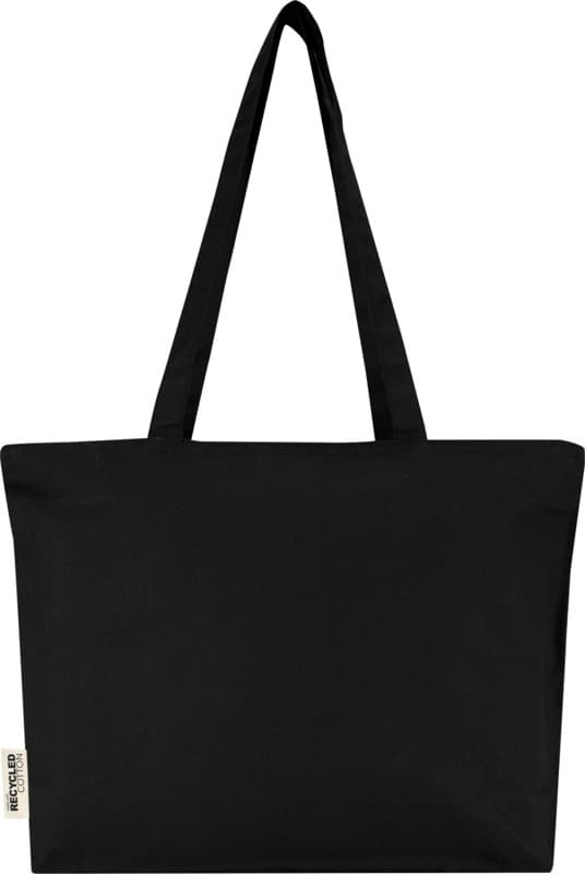 Ningbo 320 g/m² zippered cotton tote bag 15L - Back