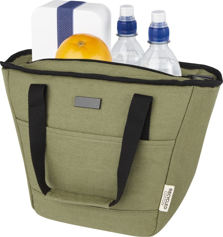 Joey 9-can GRS recycled canvas lunch cooler bag 6L - Extra1