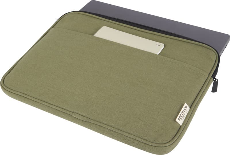 Joey 14" GRS recycled canvas laptop sleeve 2L - Extra1