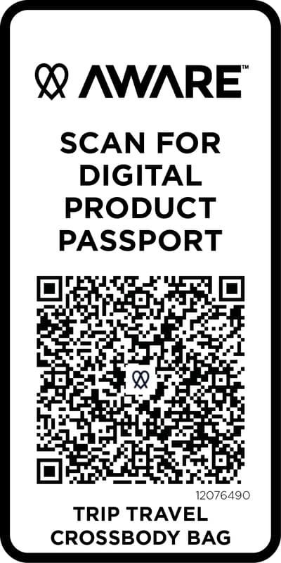 Trip Aware™ recycled travel crossbody bag 1L - Extra2