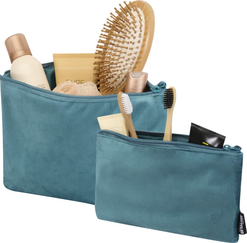 Swift GRS recycled velvet toiletry bag set - Extra1
