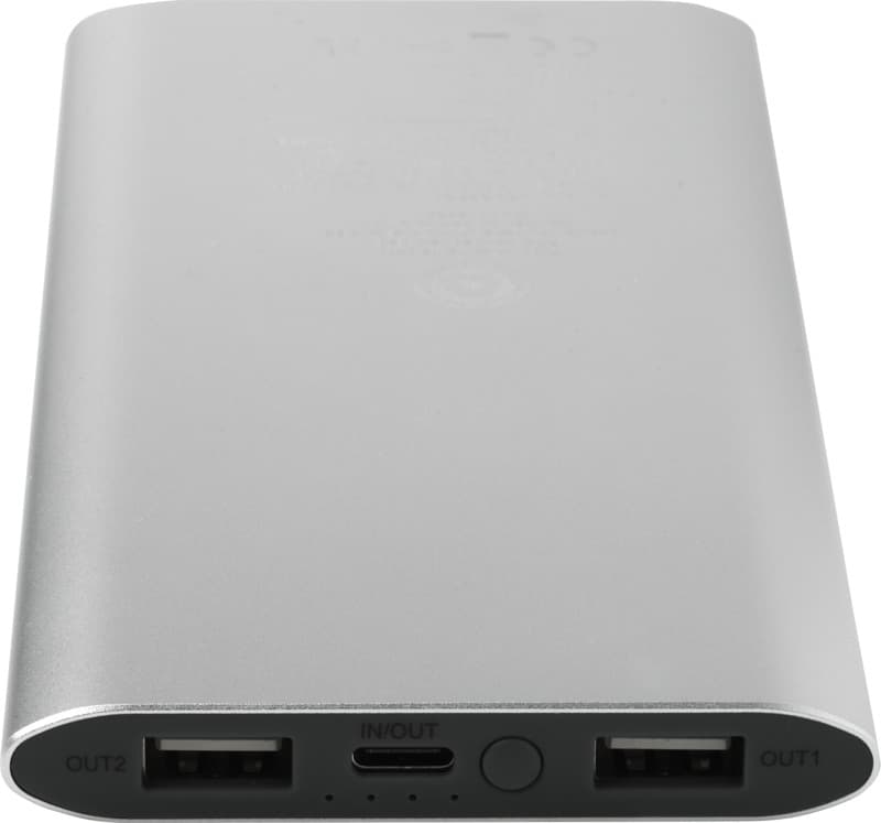 Juice 8000 mAh Type-C recycled aluminium wireless power bank - Extra1