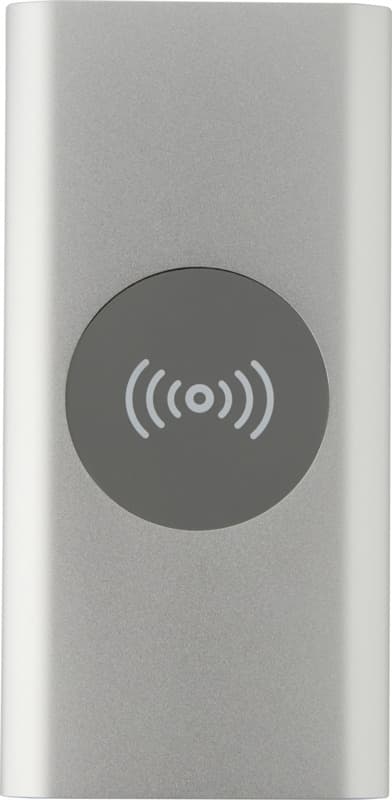 Juice 8000 mAh Type-C recycled aluminium wireless power bank - Front