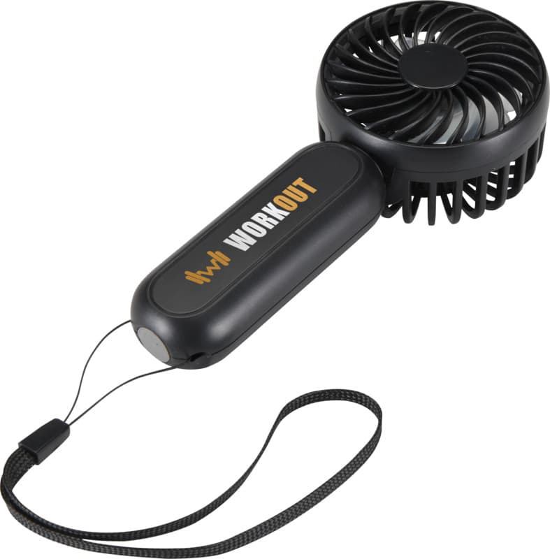 Aervia recycled plastic portable fan - LogoY1