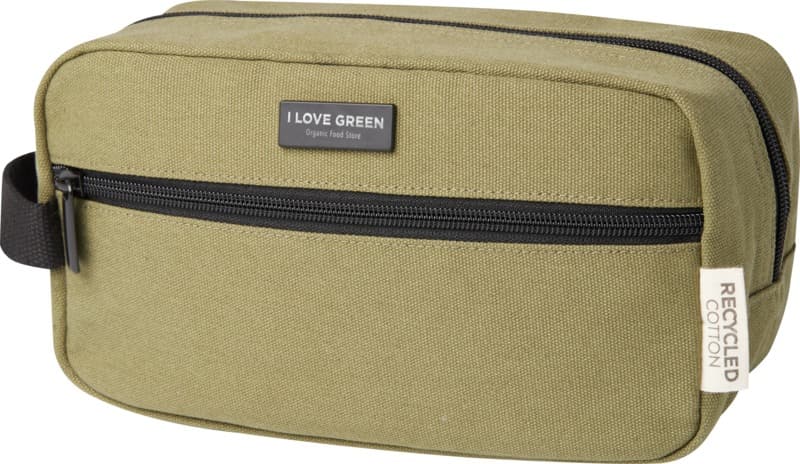 Joey GRS recycled canvas travel accessory pouch bag 3.5L - LogoY1