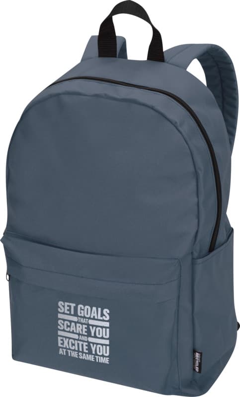 Byron 14" GRS recycled city laptop backpack 16L - LogoY1