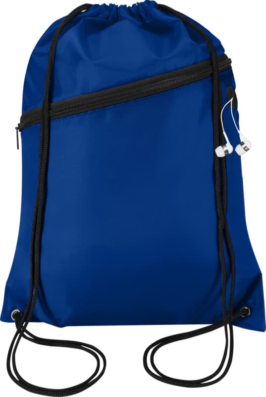 Oriole RPET drawstring bag with zipped front pocket 5L - Extra1