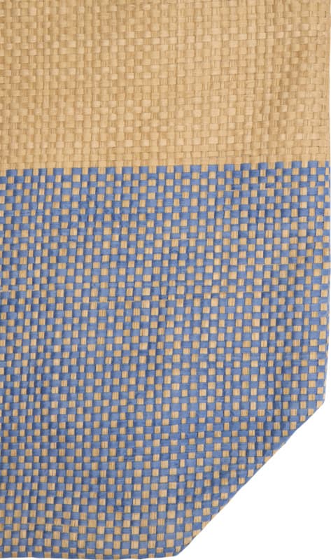 Rhythm straw paper large zipped tote bag 21L - Detail1
