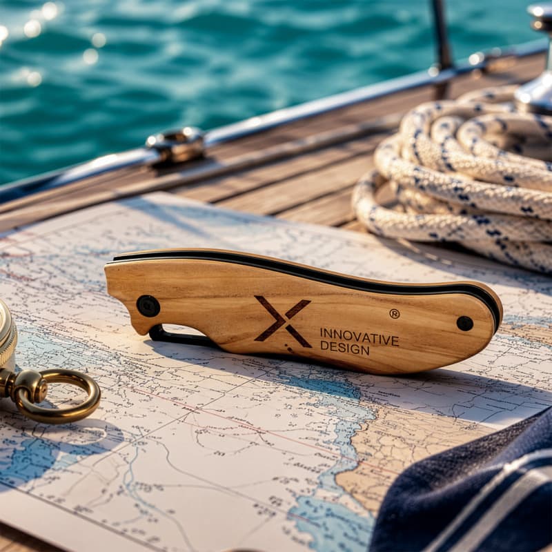 SCX.design T33 foldable olive wood knife - Mood1