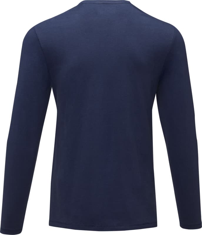 Ponoka long sleeve men's organic t-shirt - Back