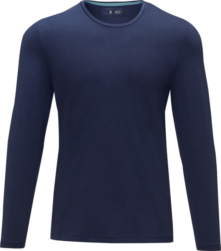 Ponoka long sleeve men's organic t-shirt - Front