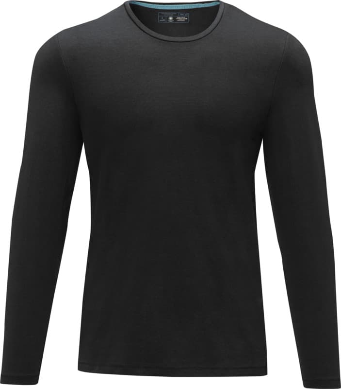 Ponoka long sleeve men's organic t-shirt - Front