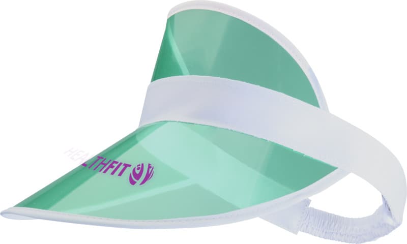 Bright cap with transparent visor  - LogoY1
