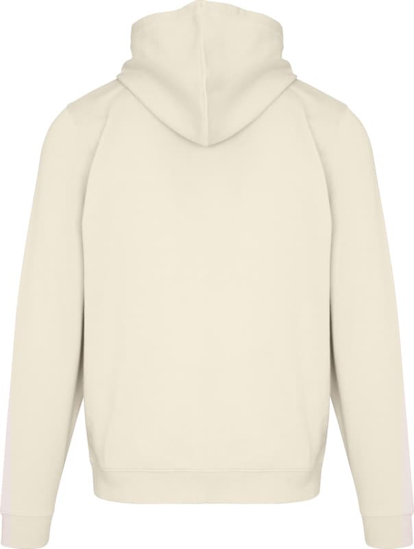 Jasper 280 g/m² OCS organic recycled unisex full zip hoodie - Back