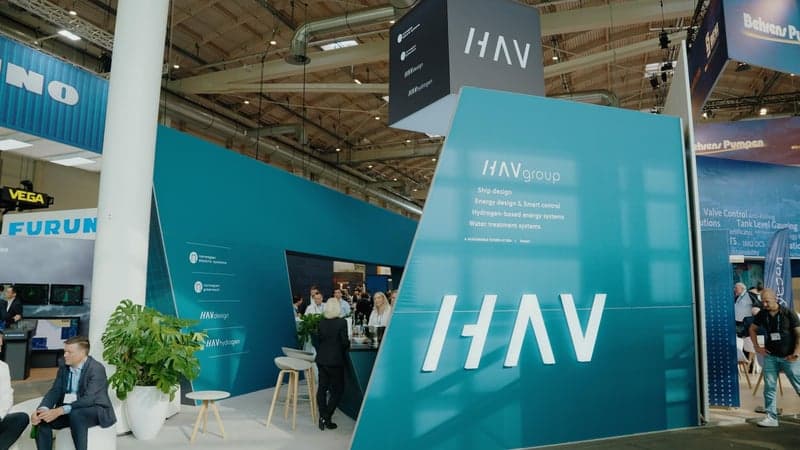 HAV Group messestand bygget av Show Off på SMM Hamburg, verdens største maritime messe
