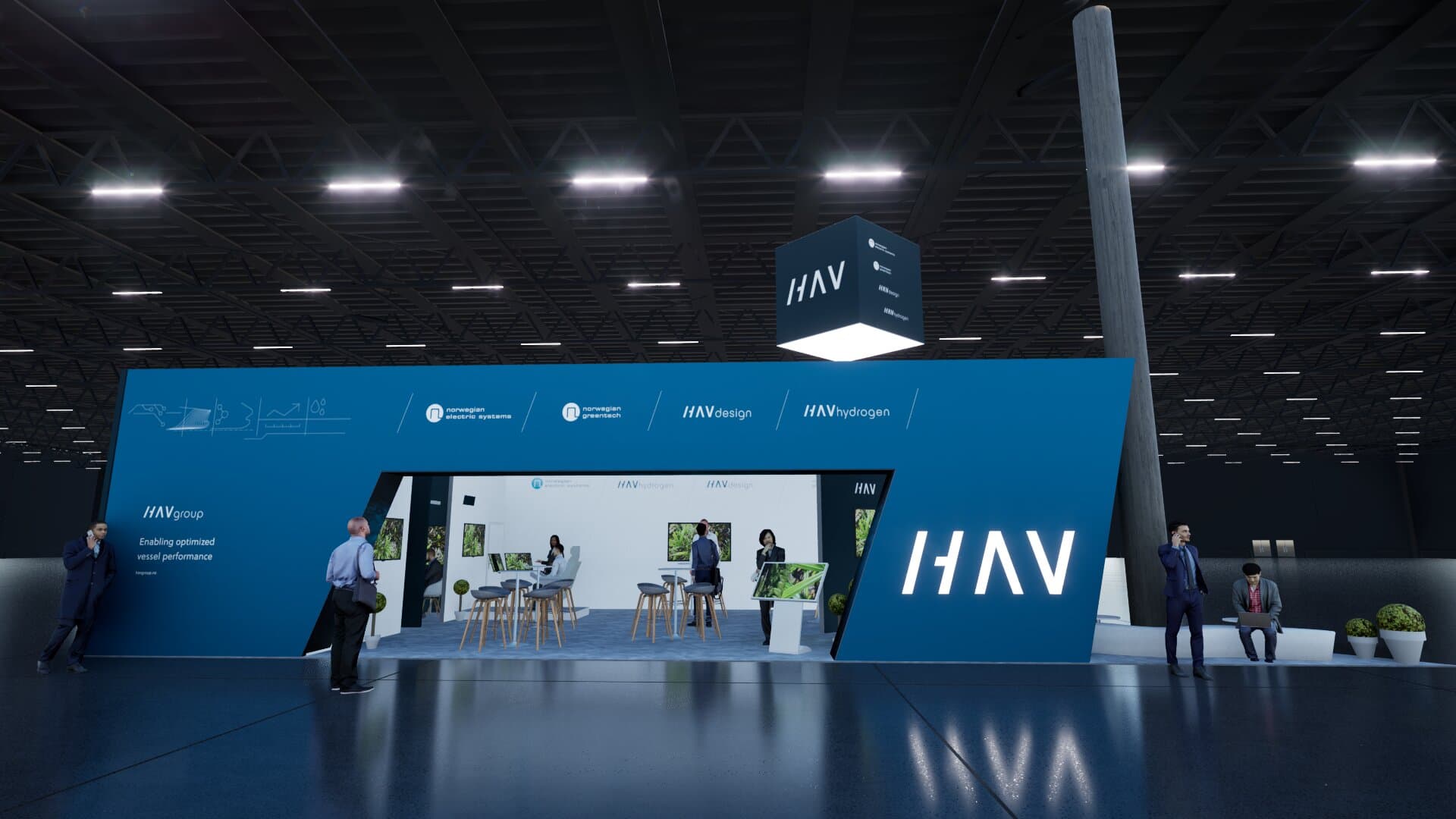 Messestand design: du ser standen før vi bygger den.